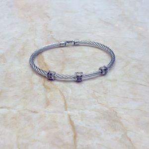 Alor black Diamond stainless steel and 18kt gold bracelet!